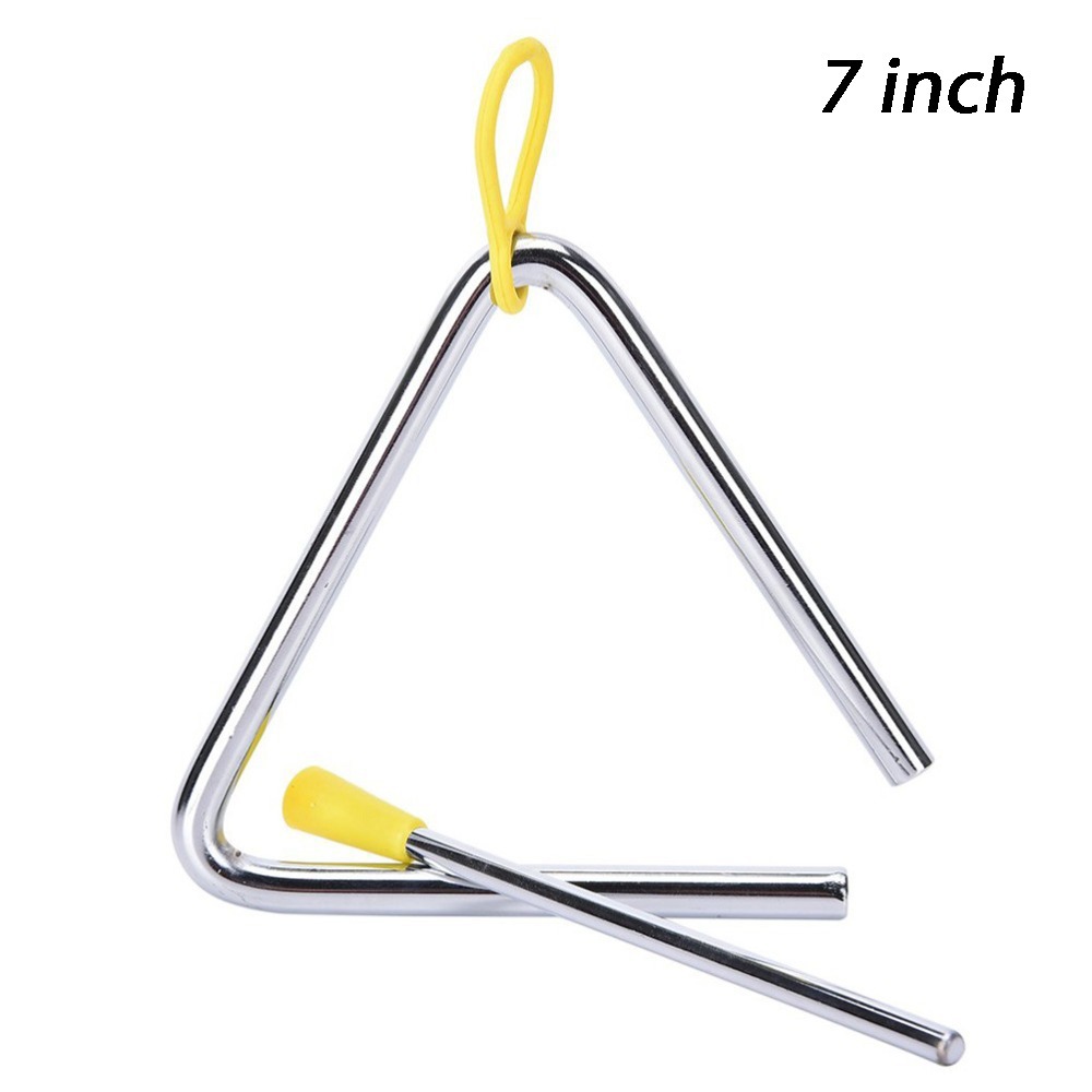 Musical Instrument Triangle - Paslanmaz Çelik Üçgen Müzik Aleti Kauçuk
