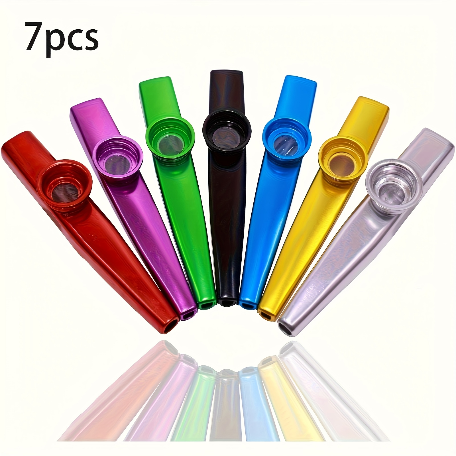 Musical Instrument Gif - 7 adet Metal Kazoos Basit Tasarım