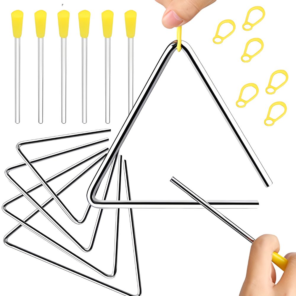 Triangle Beater Music - 5/6/7/8 inç Orff Üçgen Vurmalı Çalgı,