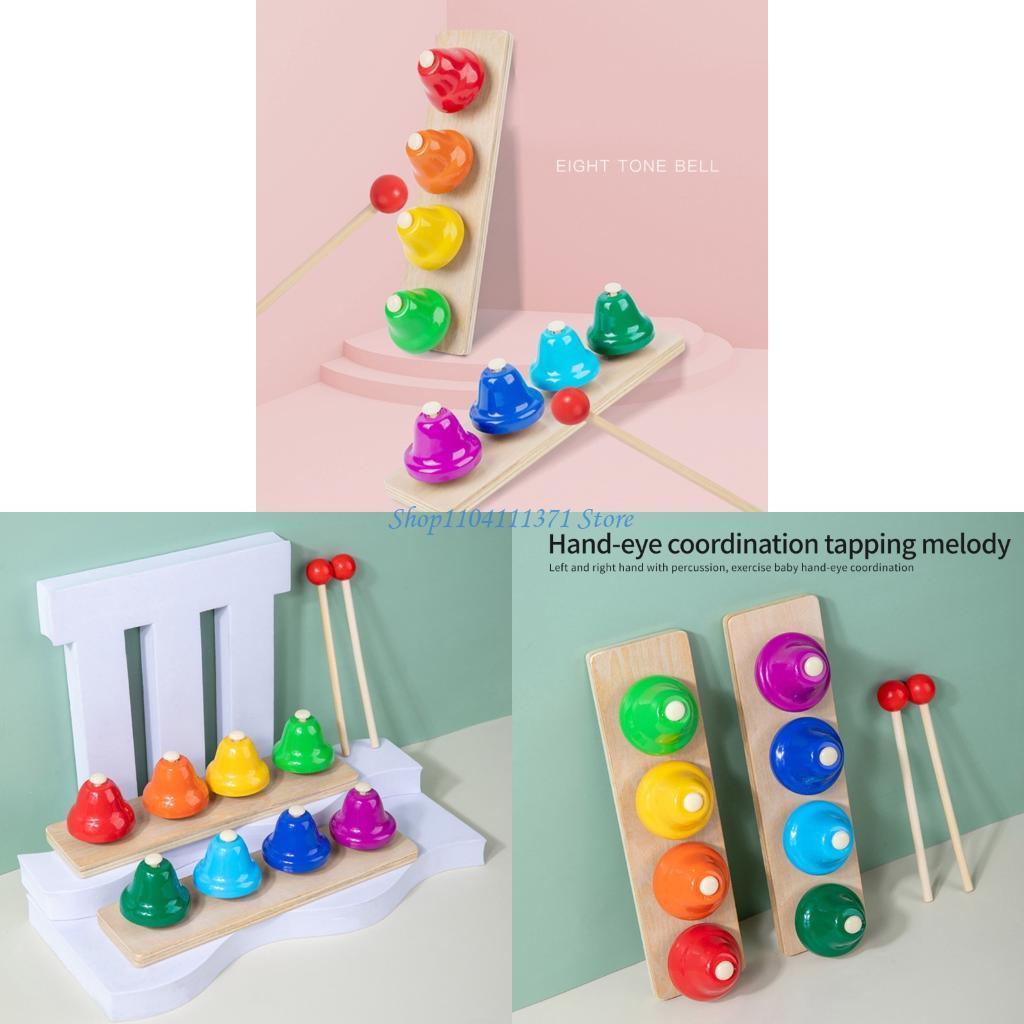 Musical Instrument For Toddlers - 8 Nota El Çanları Masa Çanları