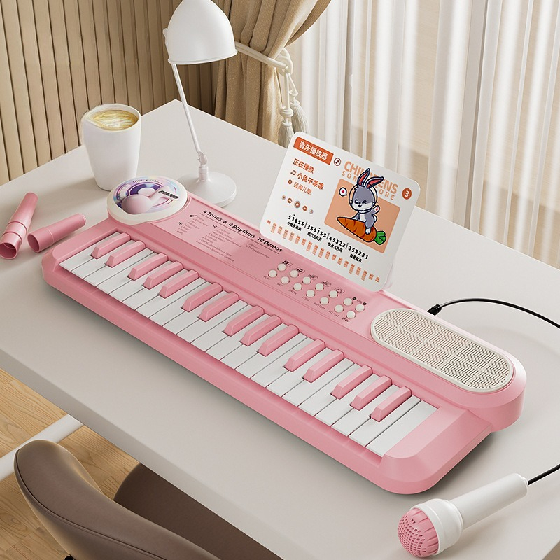 Musical Instrument For Toddlers - 37 Tuşlu Çocuk Elektronik Piyano Klavyesi,
