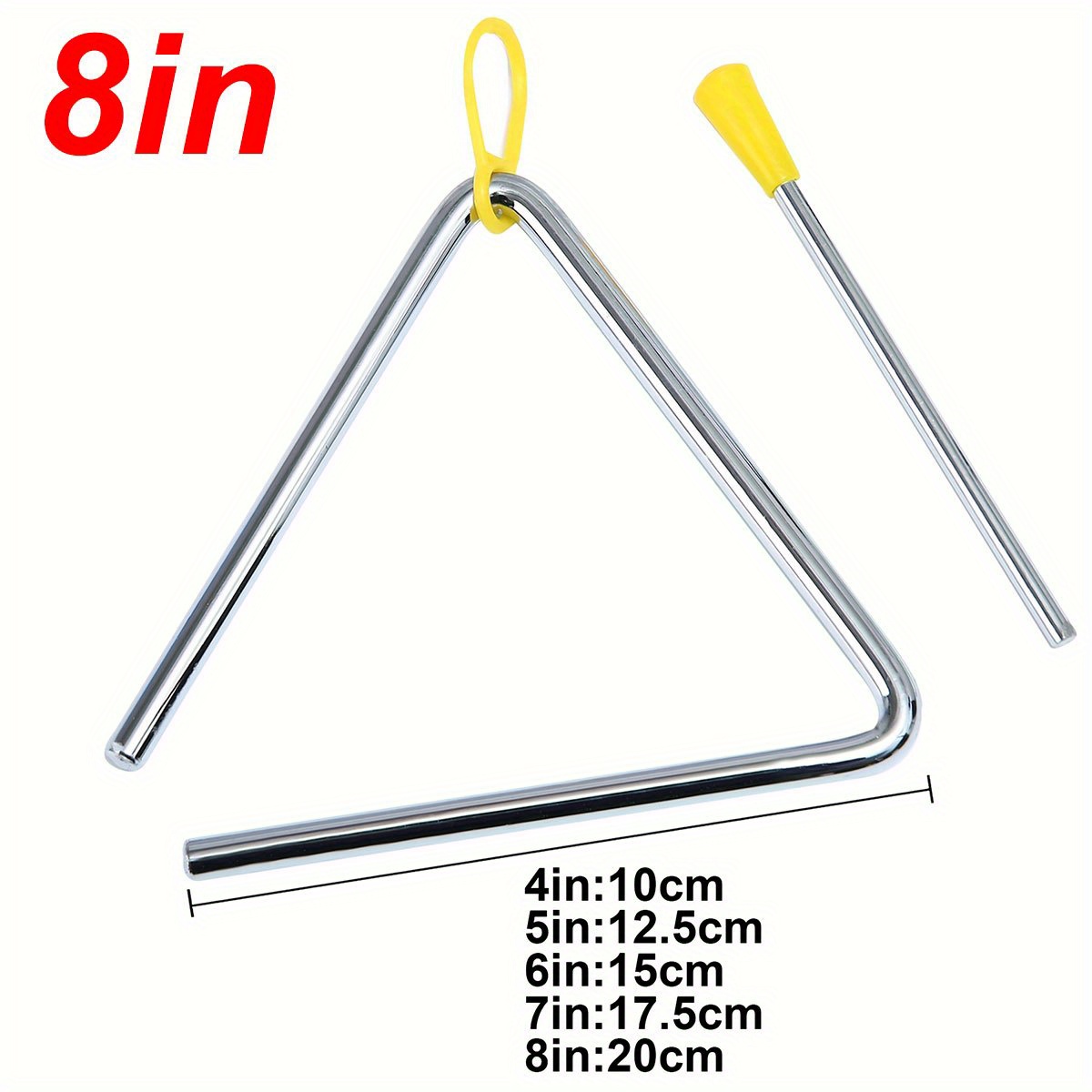 1SET Üçgen Çalgı, Vurucu ile B - Musical Instrument Triangle incelemesi ve fiyatı