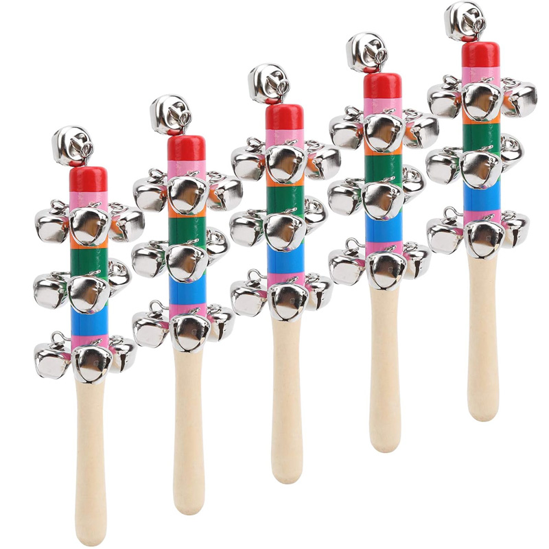 5 adet ahşap Jingle el Bells g - Musical Instrument For Toddlers incelemesi ve fiyatı