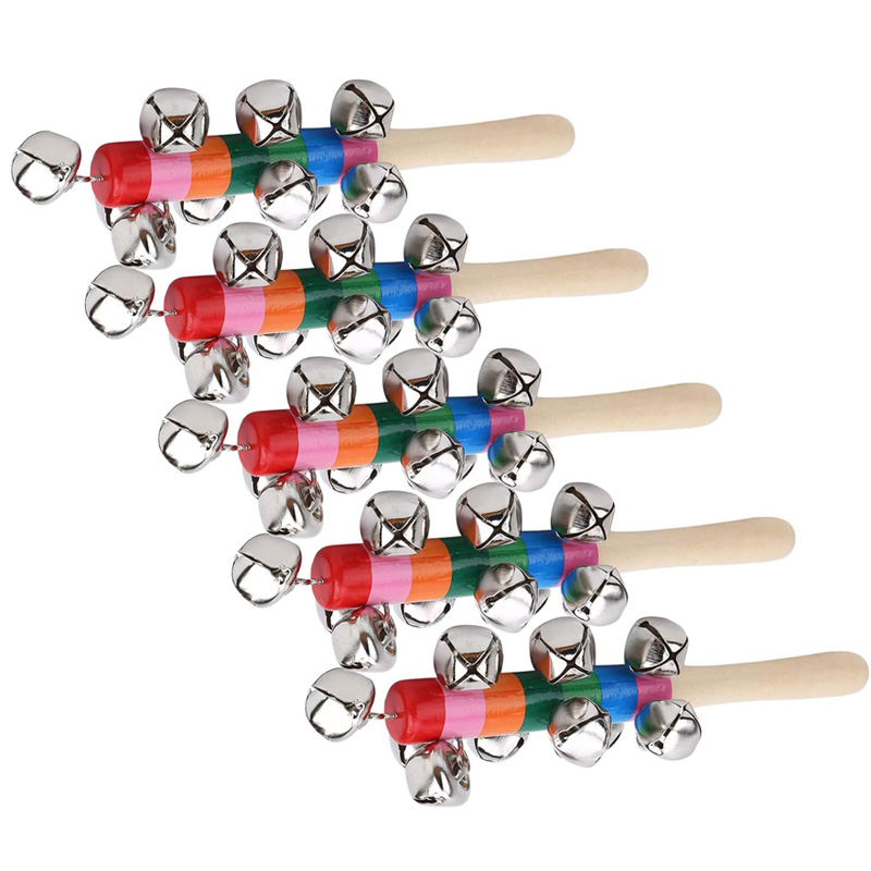 5 adet ahşap Jingle el Bells g - Musical Instrument For Toddlers incelemesi ve fiyatı